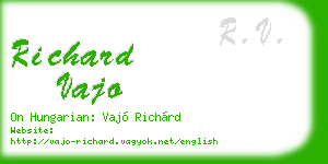 richard vajo business card